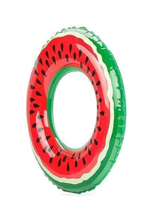 KPS Swimming Ring | Inflatable Pool Float Summer Tube | Safe & Anti Flip Tube for Water Fun/Beach Party | Round Shaped Pool Tube | for Water Activity (Pack of 1,Multicolor)(80cm) - Image 3